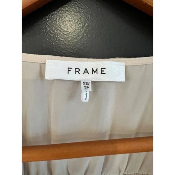 NWOT FRAME Julianne BLUSH Top PUFF SLEEVES BLOUSE SIZE XS - Picture 5 of 9